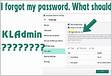 Resetting the KLAdmin password
